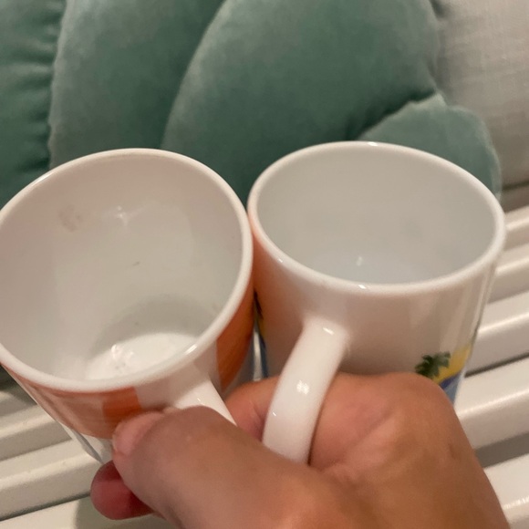 VTG Set Of 2 Arcoroc Brush Orange & Tia Maria Arocpal France Coffee Tea Mugs RH - Picture 14 of 16